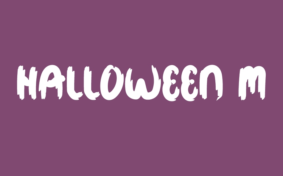 Halloween Monster font big