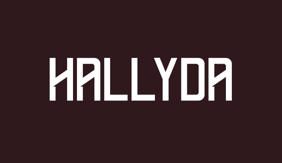 Hallyda Demo font big