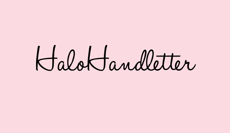 HaloHandletter font big