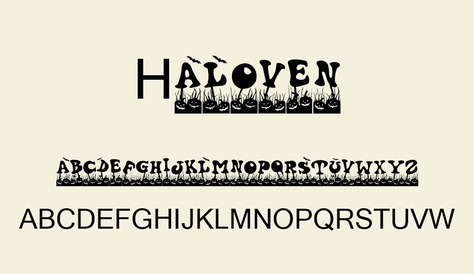 Haloven font