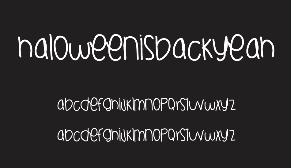 HaloweenIsBackYeahhhh font