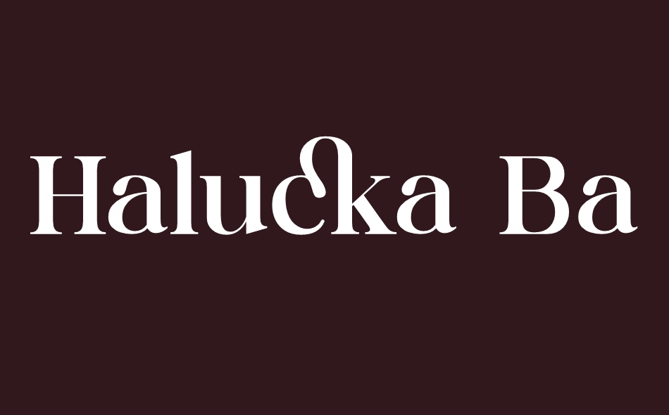 Halucka Bailey font big