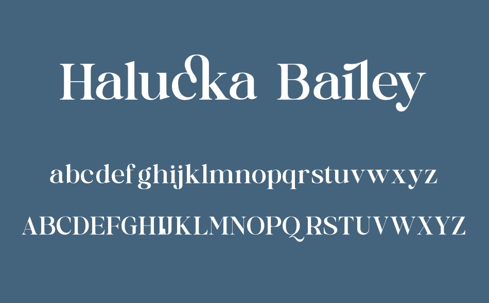 Halucka Bailey font