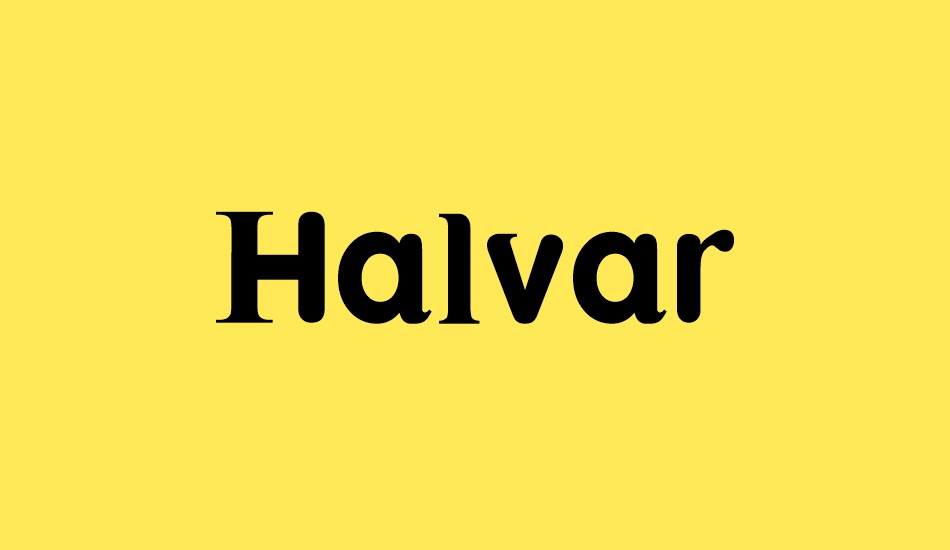 Halvar font big