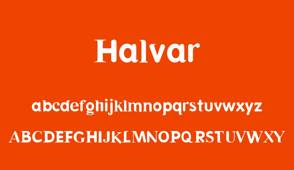 Halvar font