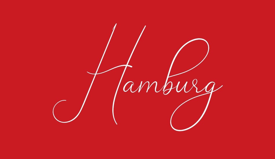 Hamburg font big