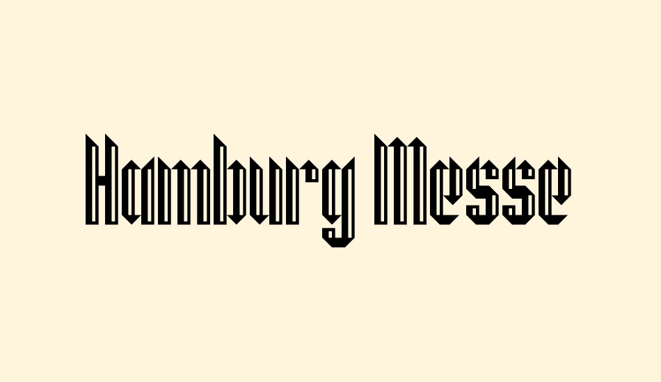 Hamburg Messe font big