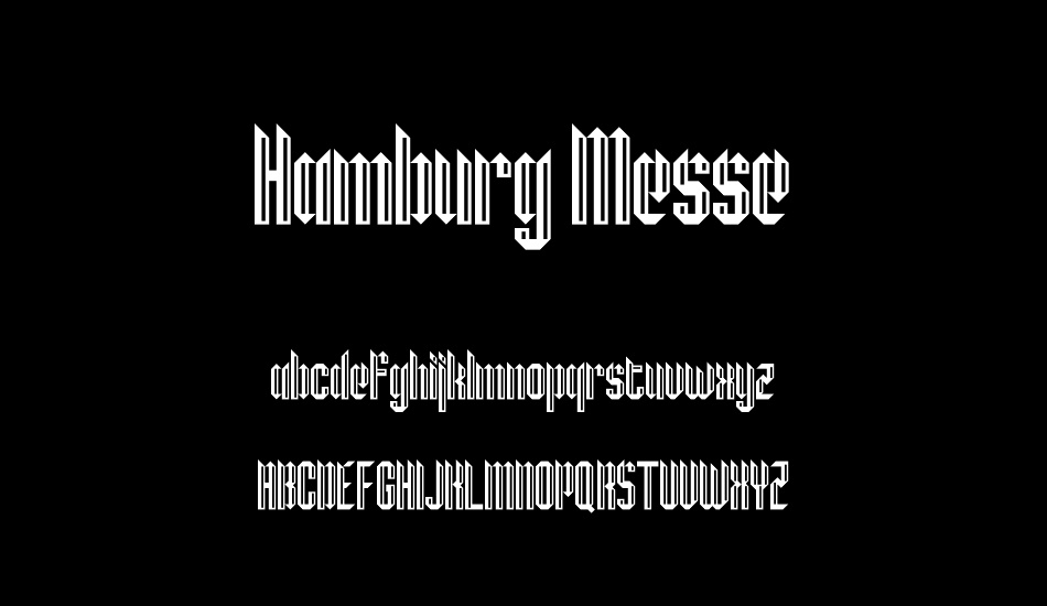 Hamburg Messe font