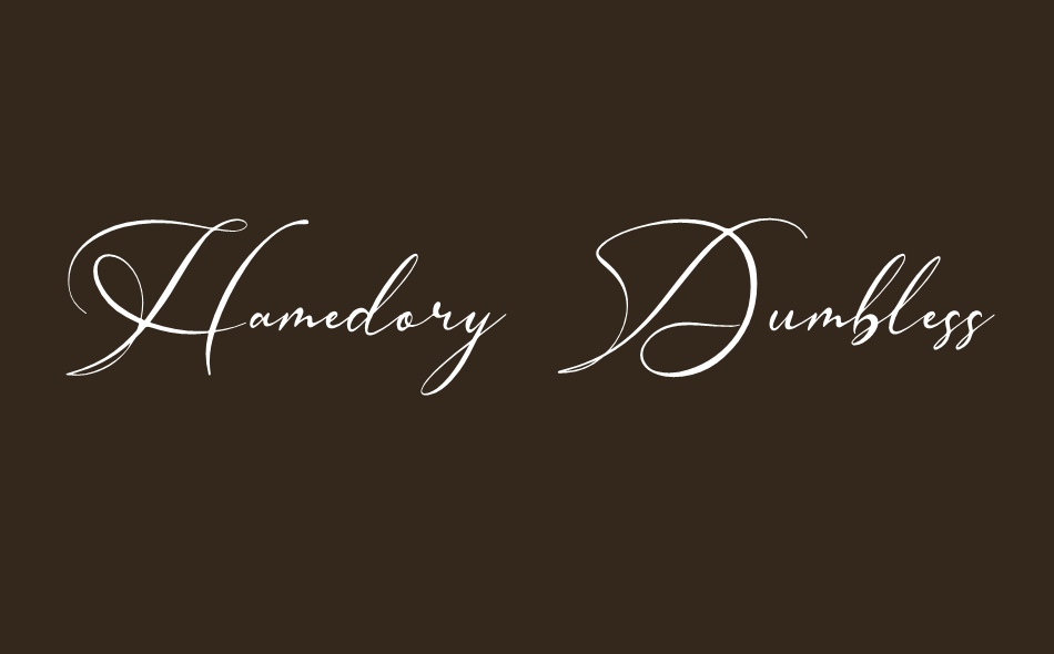 Hamedory Dumbless font big