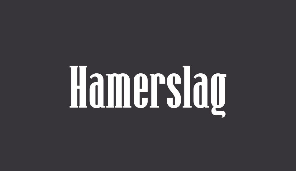 Hamerslag font big