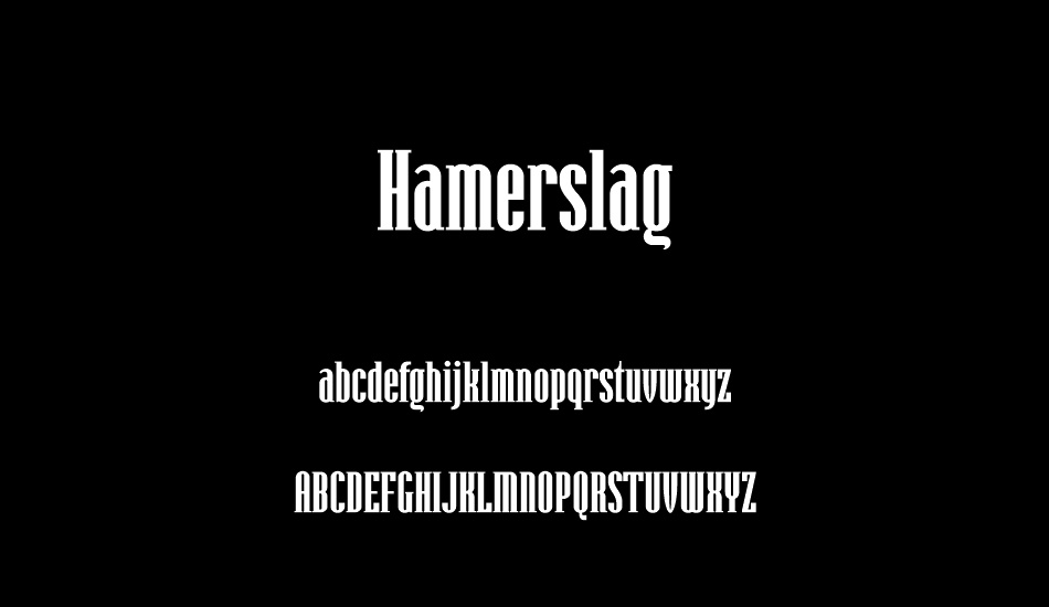 Hamerslag font