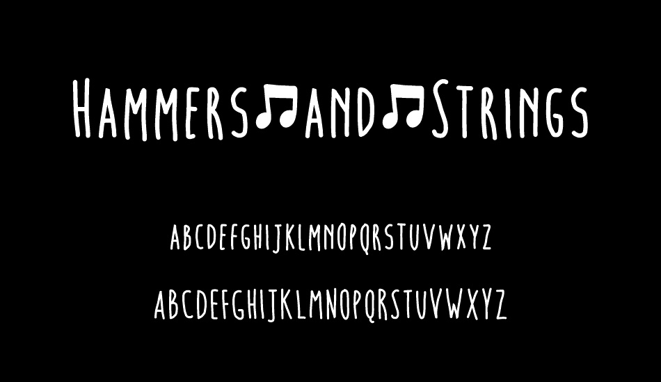 Hammers.and.Strings font