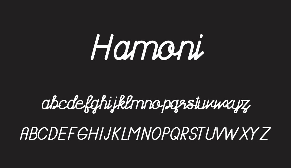 Hamoni Demo font