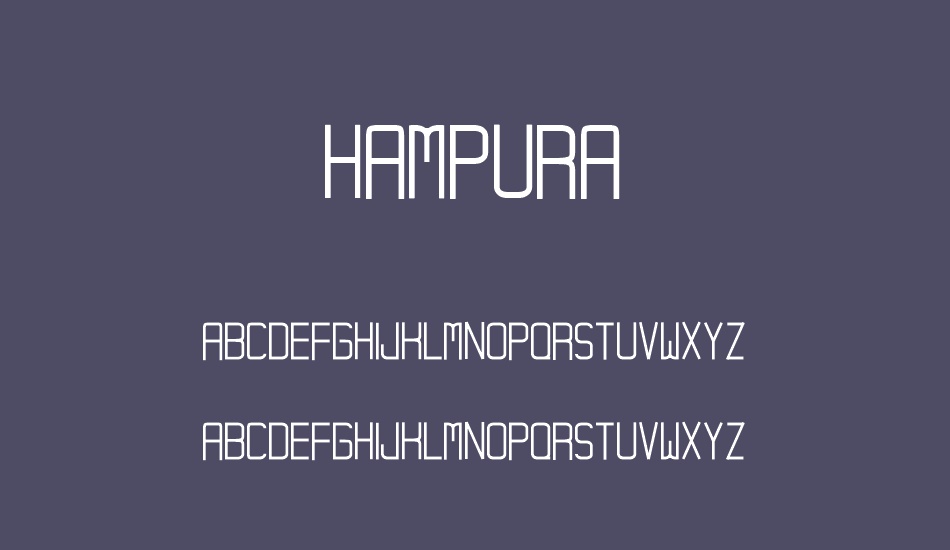 Hampura font