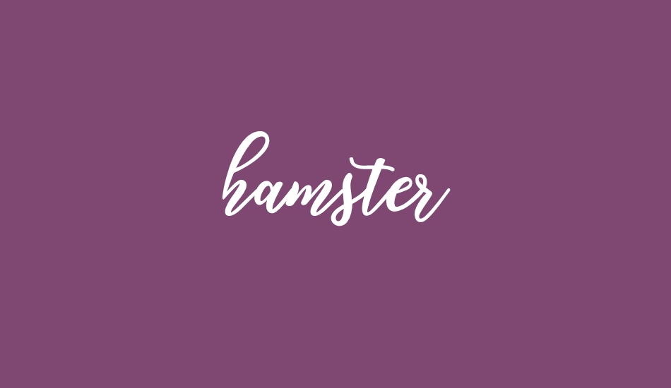 hamster font big