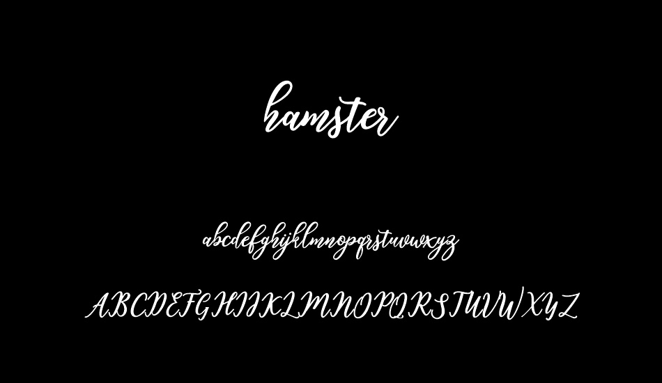 hamster font