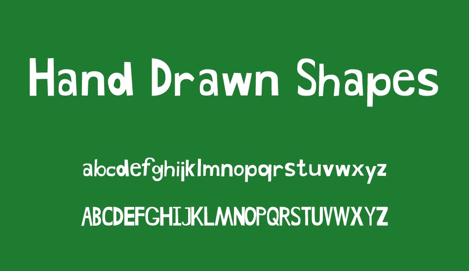 Hand Drawn Shapes font