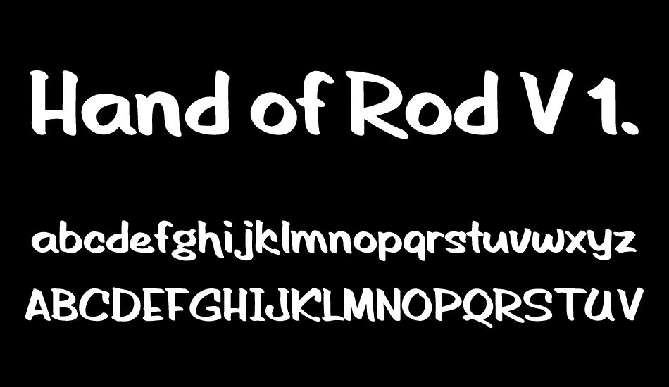 Hand of Rod V 1.1 font