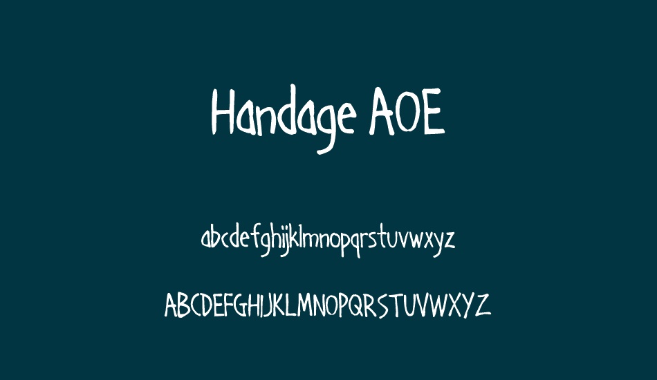 Handage AOE font