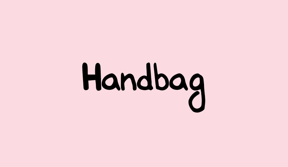 Handbag Regular font big