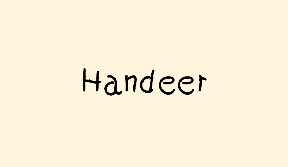 Handeer font big