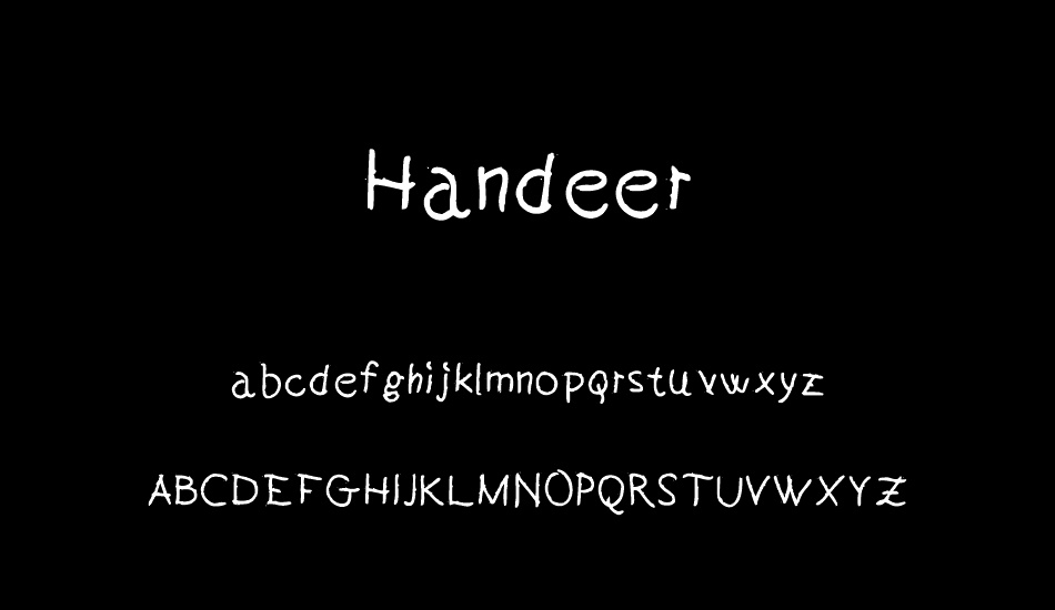 Handeer font