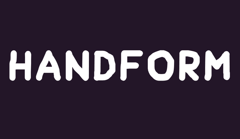 Handform font big