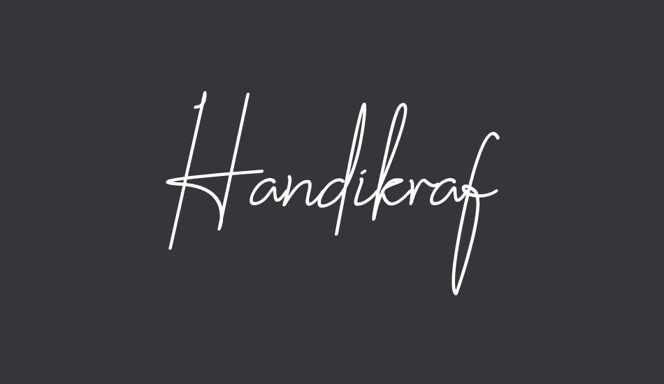 Handikraf font big