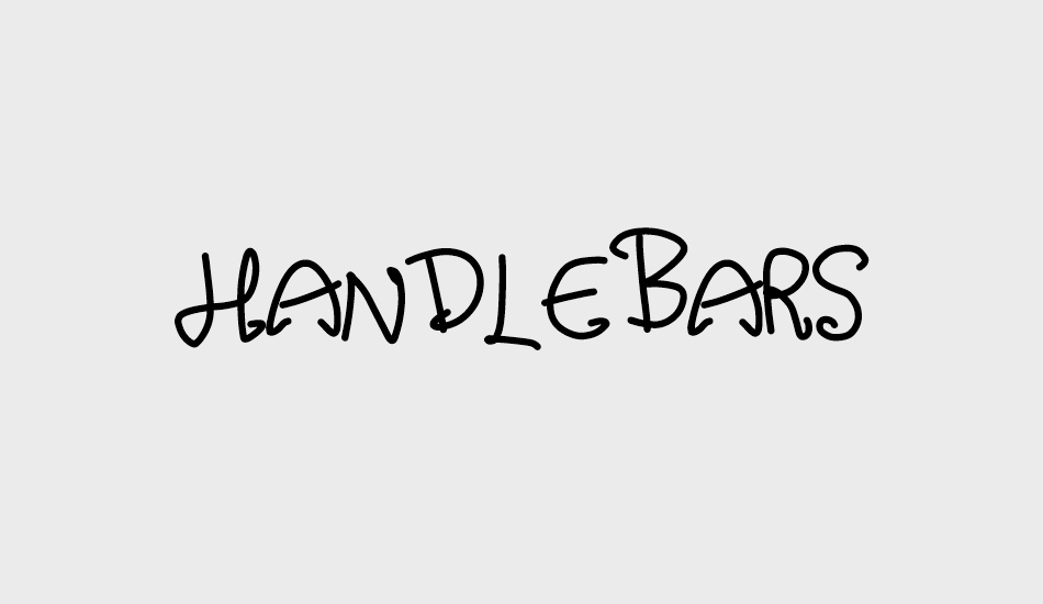 handlebars font big