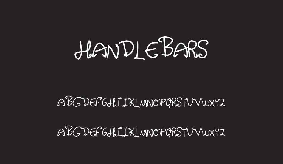 handlebars font