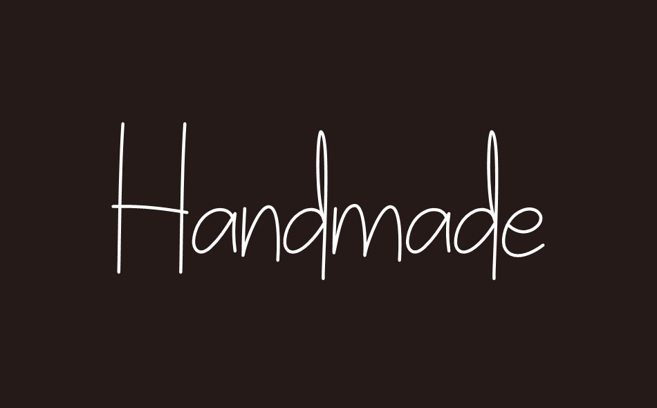 Handmade font big