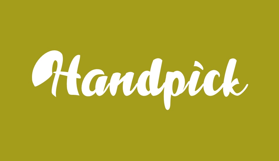 Handpick font big