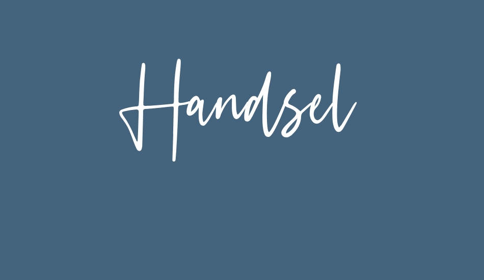 Handsel font big