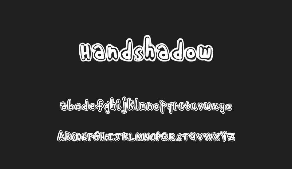 HandShadow font