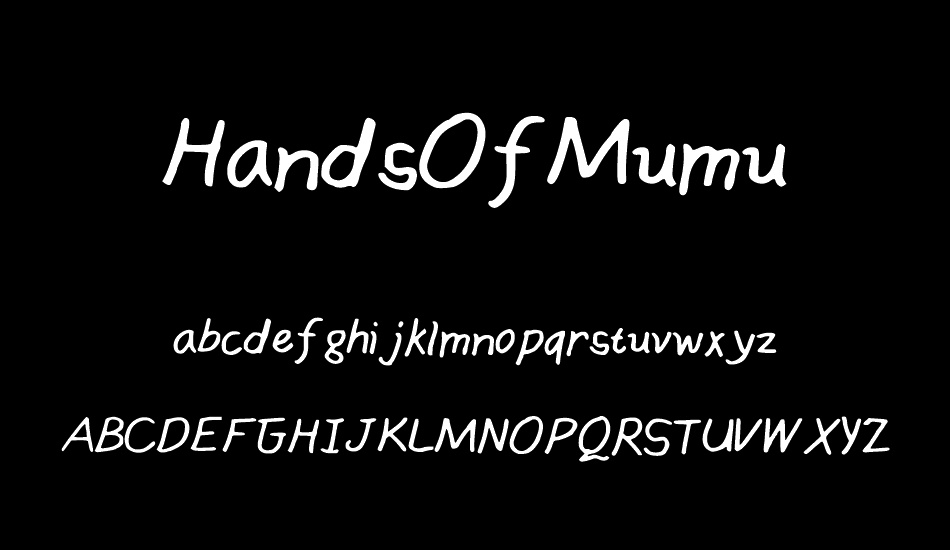 HandsOfMumu font