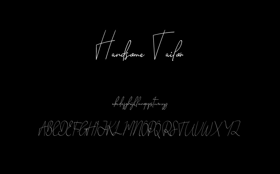 Handsome Tailor font