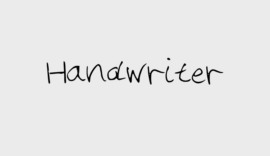 Handwriter font big