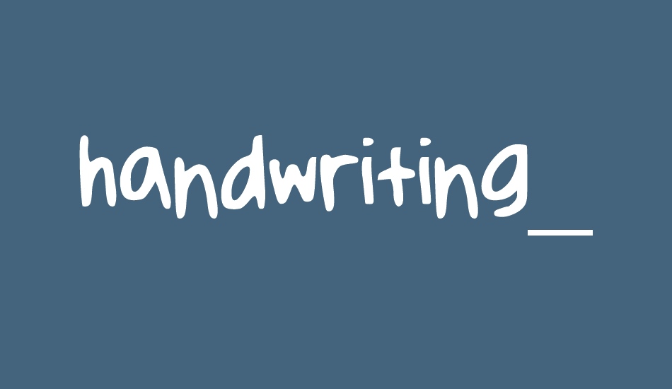 handwriting_ font big