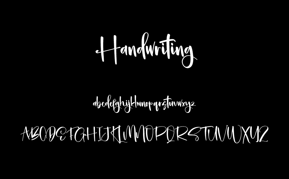 Handwriting font