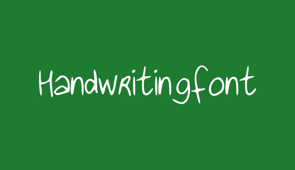 Handwritingfont font big