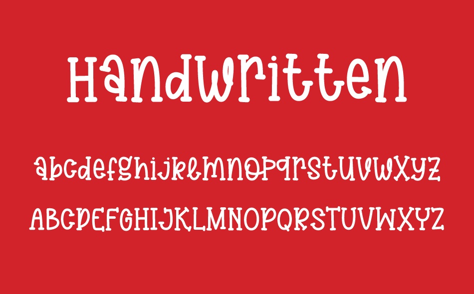 Handwritten font