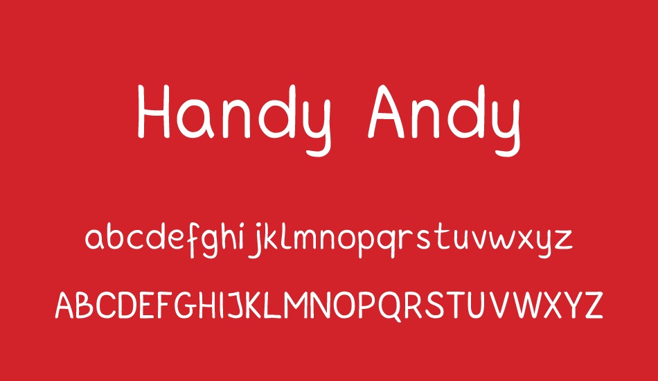 Handy Andy font