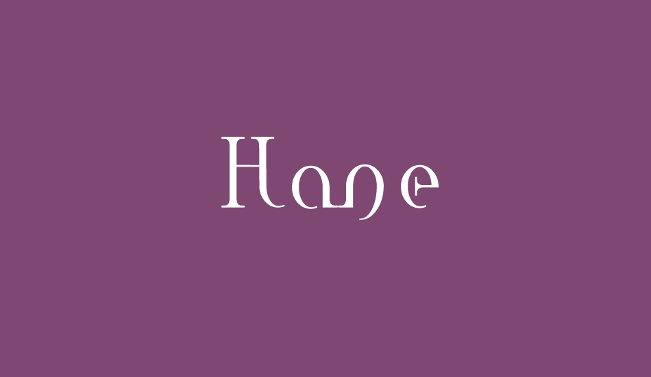 Hane font big