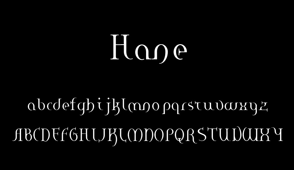 Hane font