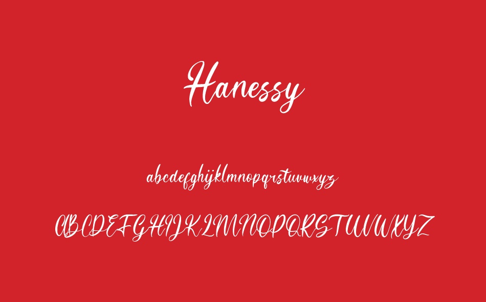 Hanessy font