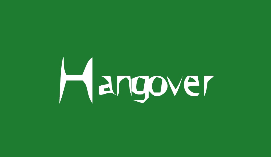 Hangover font big