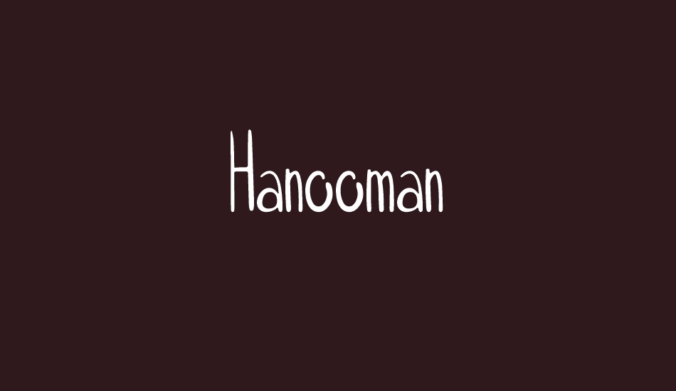 Hanooman font big