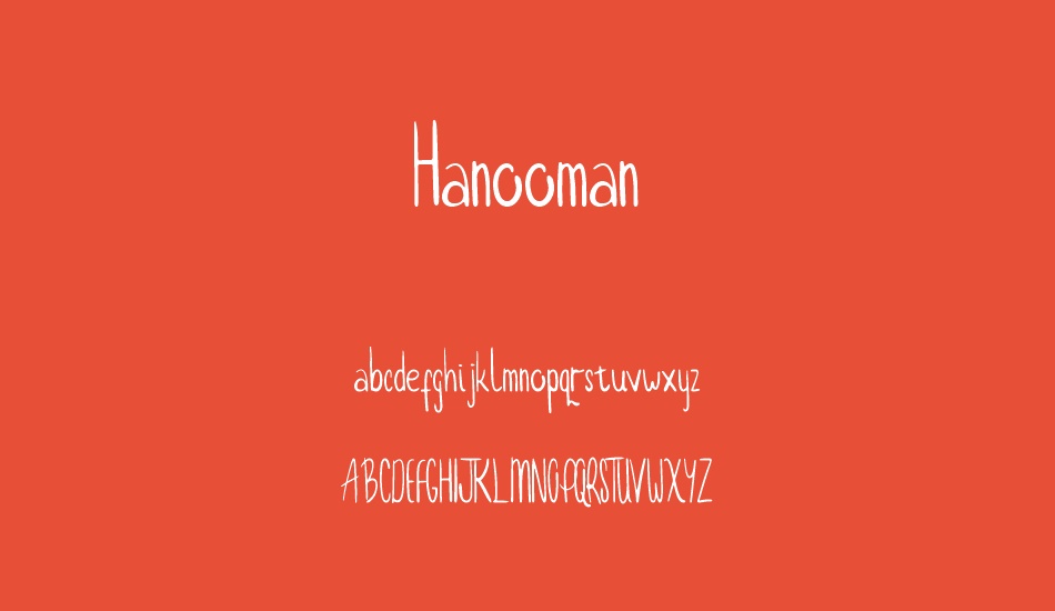 Hanooman font