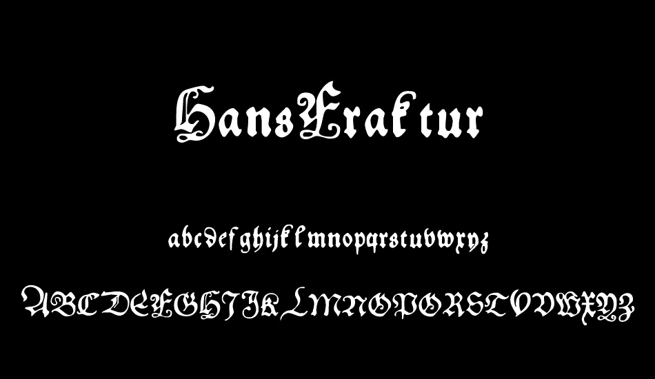 HansFraktur font