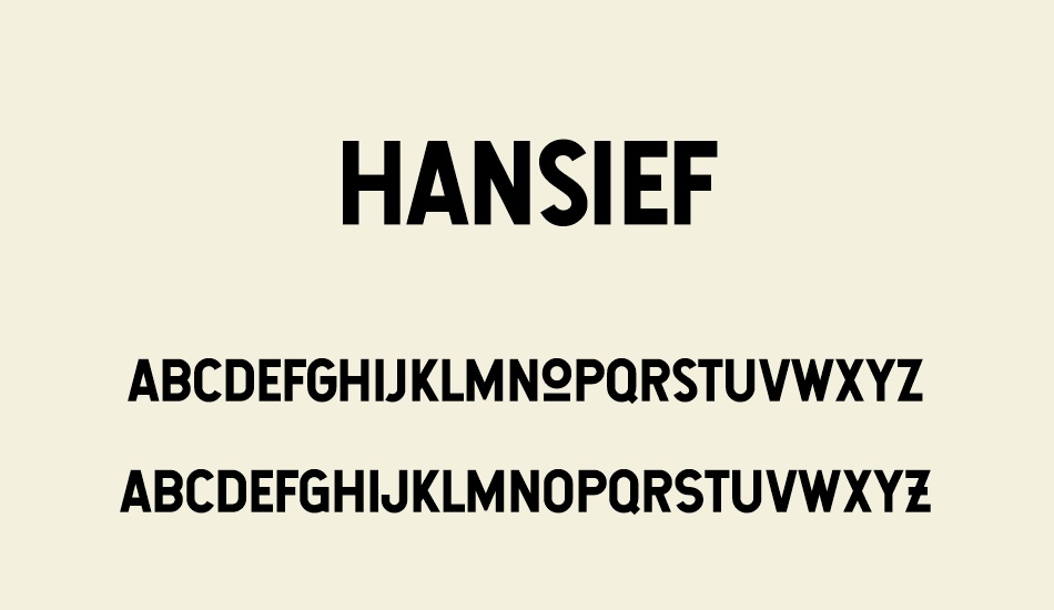 Hansief font